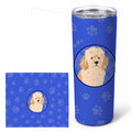 Poodle Toy Apricot #2  Stainless Steel Skinny Tumbler 20 oz Vacuum Double Walled Reusable Insulated Travel Cup