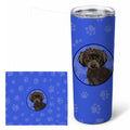 Poodle Toy Brown  Stainless Steel Skinny Tumbler 20 oz Vacuum Double Walled Reusable Insulated Travel Cup