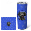 Poodle Toy Grey  Stainless Steel Skinny Tumbler 20 oz Vacuum Double Walled Reusable Insulated Travel Cup