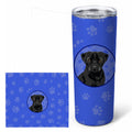 Pug Black #2  Stainless Steel Skinny Tumbler 20 oz Vacuum Double Walled Reusable Insulated Travel Cup