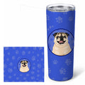 Pug Fawn #5  Stainless Steel Skinny Tumbler 20 oz Vacuum Double Walled Reusable Insulated Travel Cup