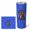 Rottweiler Black and Tan #4  Stainless Steel Skinny Tumbler 20 oz Vacuum Double Walled Reusable Insulated Travel Cup