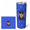 Rottweiler Black and Tan #7  Stainless Steel Skinny Tumbler 20 oz Vacuum Double Walled Reusable Insulated Travel Cup