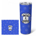 Schnauzer Salt and Pepper #1  Stainless Steel Skinny Tumbler 20 oz Vacuum Double Walled Reusable Insulated Travel Cup