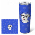 Schnauzer Salt and Pepper #2  Stainless Steel Skinny Tumbler 20 oz Vacuum Double Walled Reusable Insulated Travel Cup