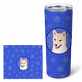 Shiba Inu Cream #2  Stainless Steel Skinny Tumbler 20 oz Vacuum Double Walled Reusable Insulated Travel Cup