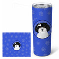 Shih-Tzu Black and White #1  Stainless Steel Skinny Tumbler 20 oz Vacuum Double Walled Reusable Insulated Travel Cup