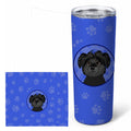 Shih-Tzu Black  Stainless Steel Skinny Tumbler 20 oz Vacuum Double Walled Reusable Insulated Travel Cup