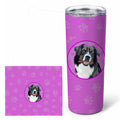 Australian Shepherd Black Tricolor #1  Stainless Steel Skinny Tumbler 20 oz Vacuum Double Walled Reusable Insulated Travel Cup