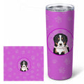 Bernese Mountain Dog Puppy #1 Stainless Steel Skinny Tumbler 20 oz Vacuum Double Walled Reusable Insulated Travel Cup