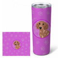 Dachshund Red #2 Stainless Steel Skinny Tumbler 20 oz Vacuum Double Walled Reusable Insulated Travel Cup