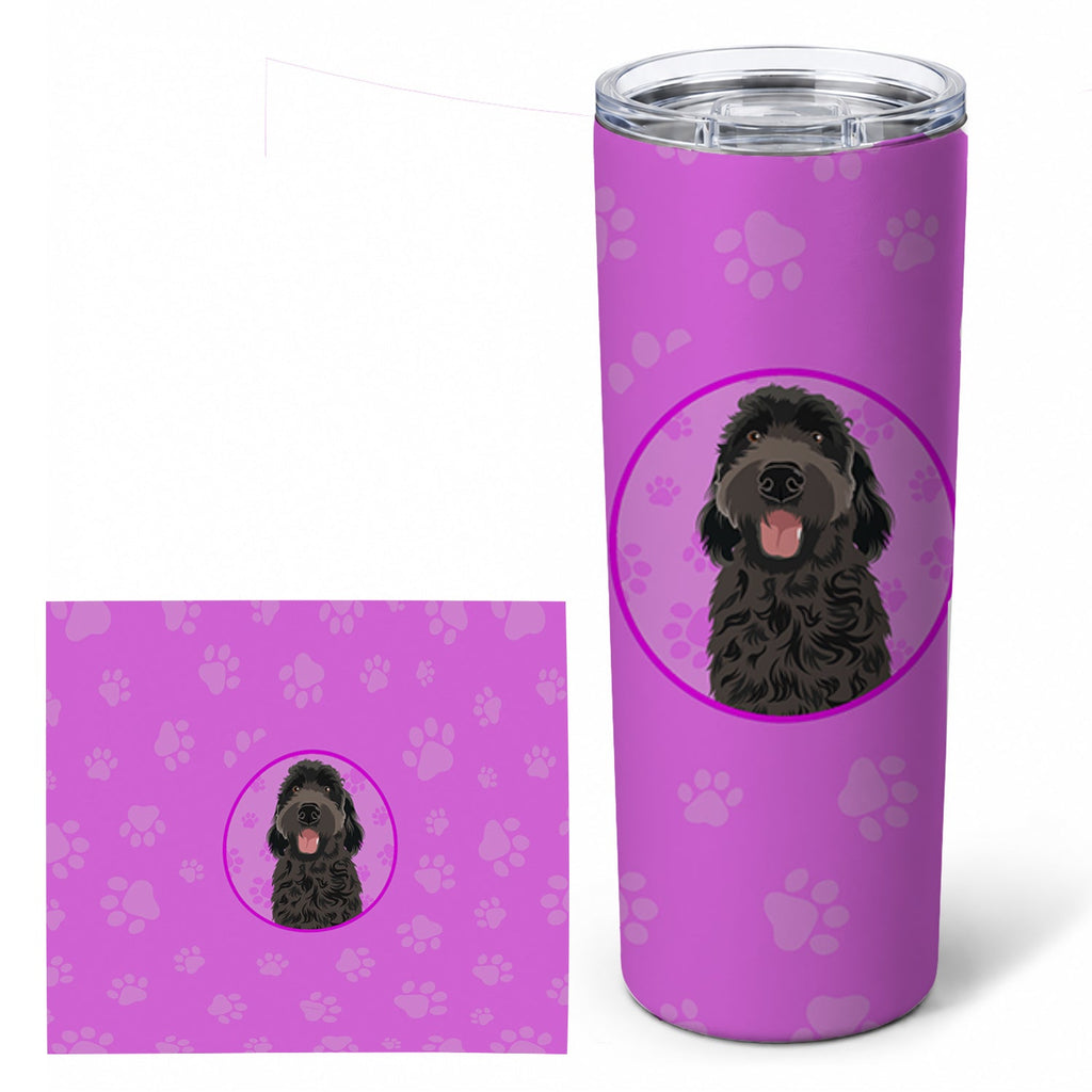 Doodle Black #1 Stainless Steel Skinny Tumbler 20 oz Vacuum Double Walled Reusable Insulated Travel Cup