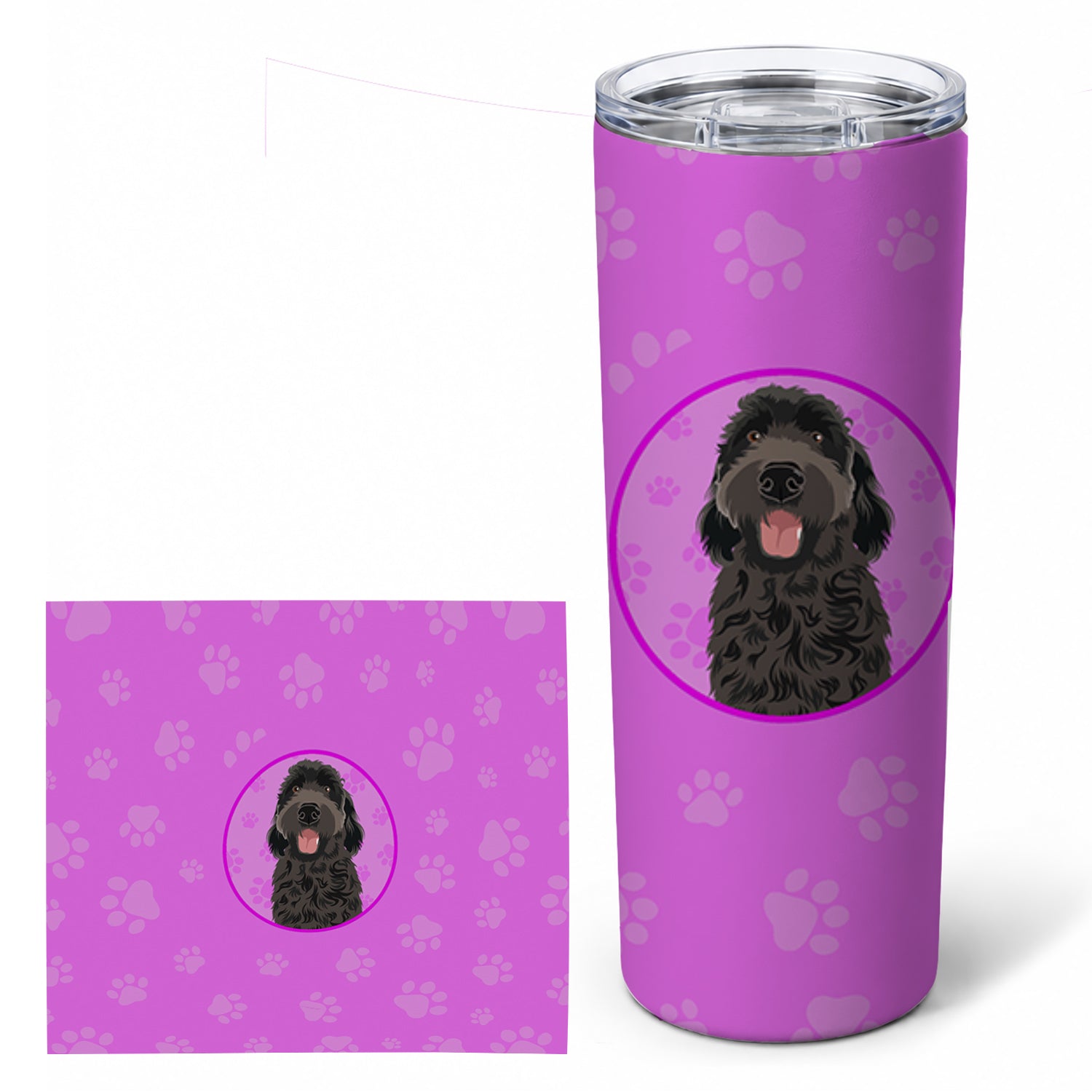 Doodle Black #1 Stainless Steel Skinny Tumbler 20 oz Vacuum Double Walled Reusable Insulated Travel Cup