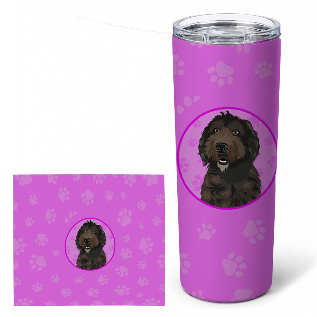 Doodle Chocolate #1 Stainless Steel Skinny Tumbler 20 oz Vacuum Double Walled Reusable Insulated Travel Cup