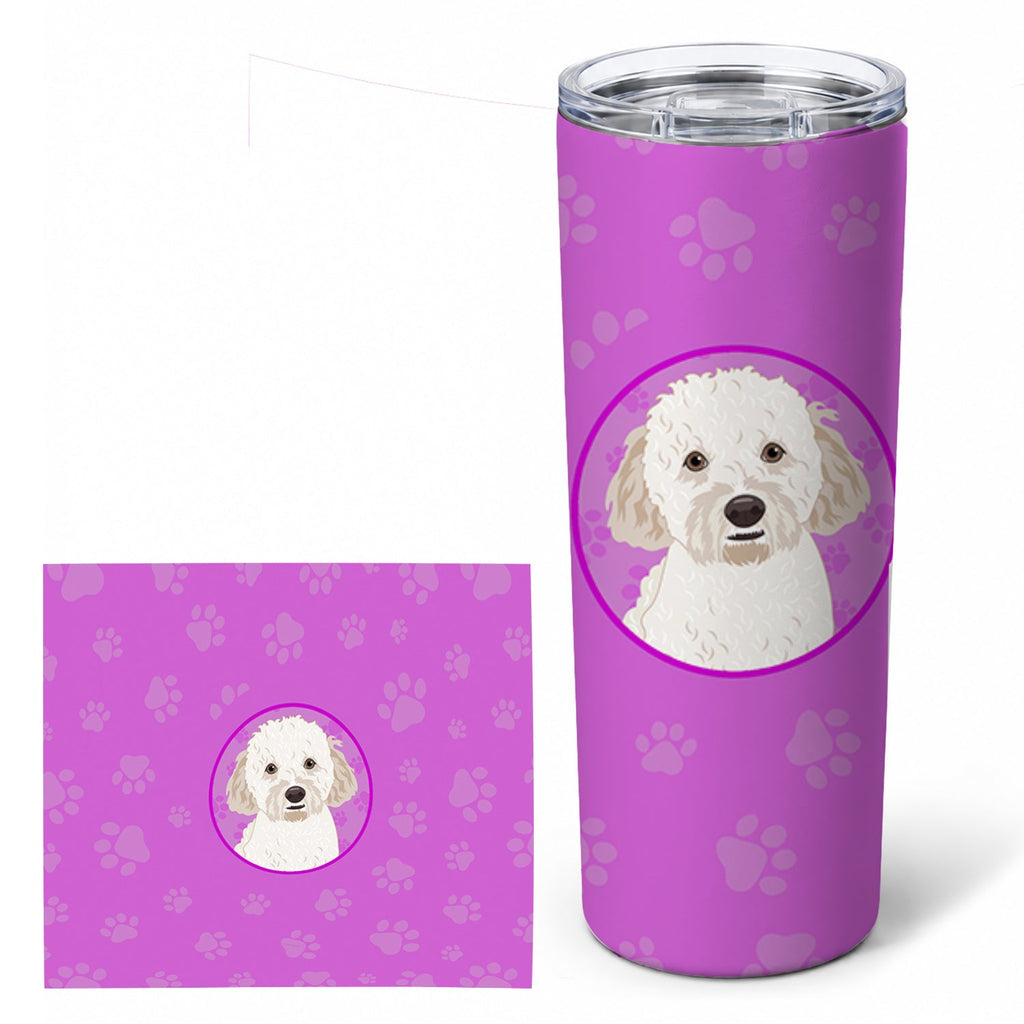 Doodle Cream #4 Stainless Steel Skinny Tumbler 20 oz Vacuum Double Walled Reusable Insulated Travel Cup