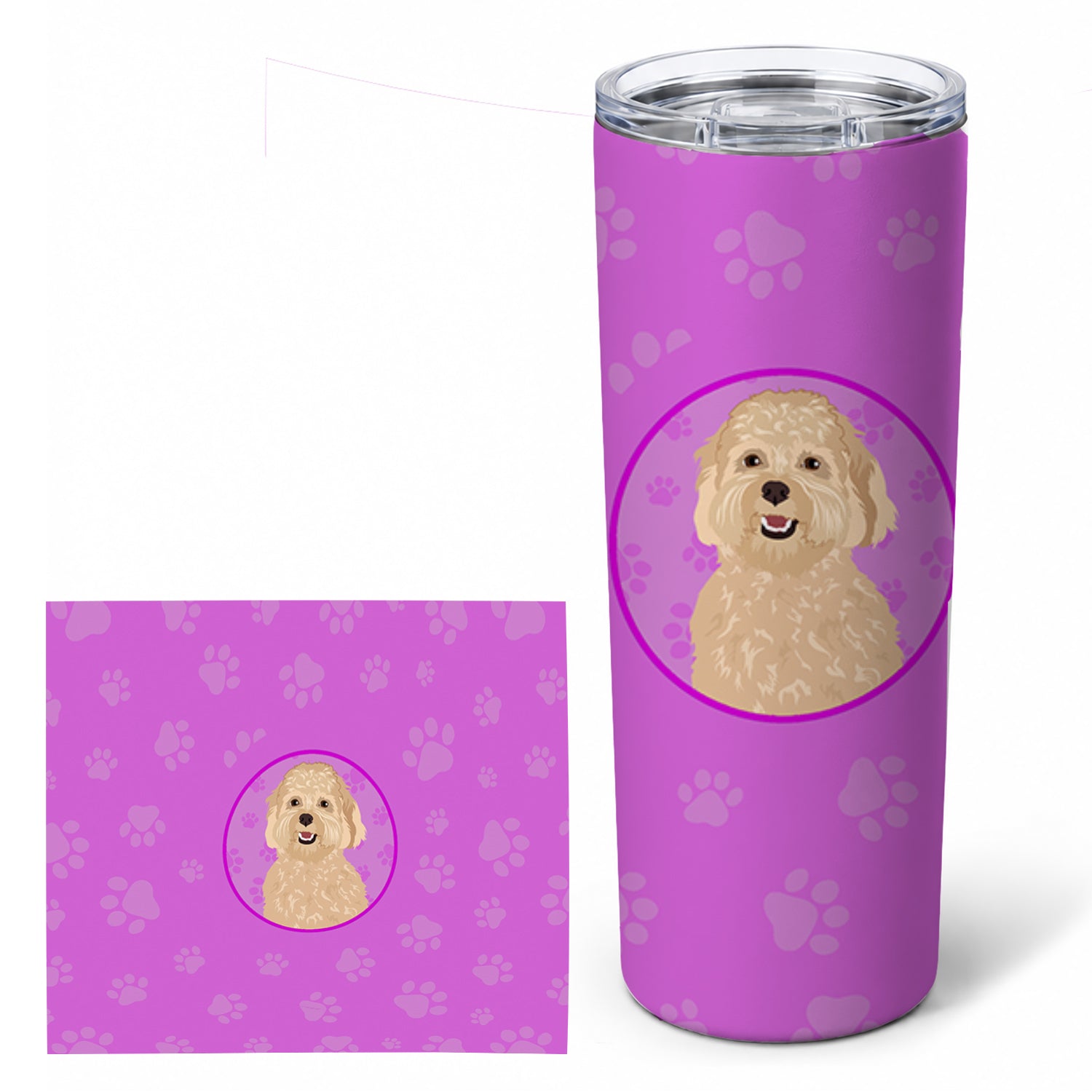 Doodle Fawn #1 Stainless Steel Skinny Tumbler 20 oz Vacuum Double Walled Reusable Insulated Travel Cup