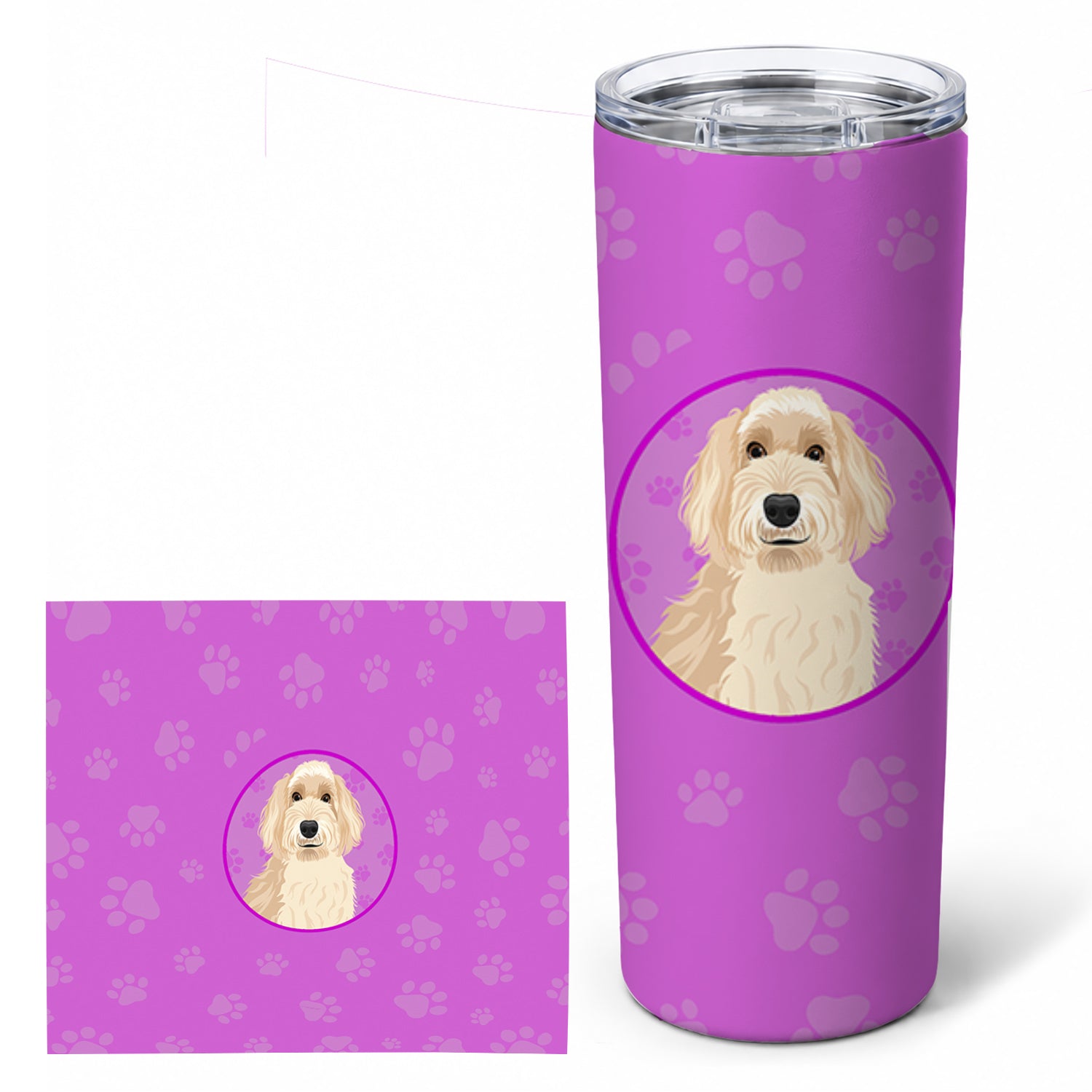 Doodle Fawn #2 Stainless Steel Skinny Tumbler 20 oz Vacuum Double Walled Reusable Insulated Travel Cup