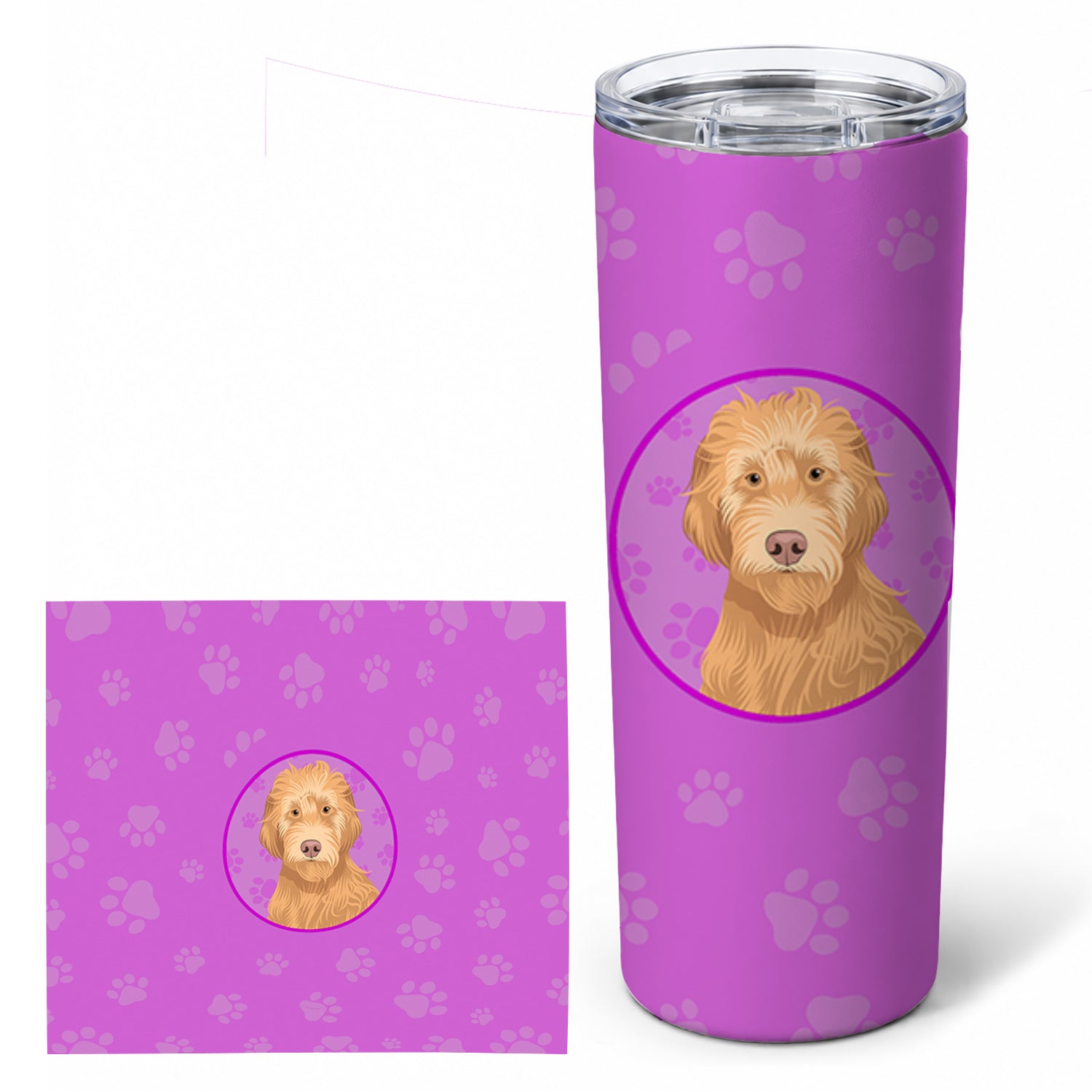 Doodle Liver #2 Stainless Steel Skinny Tumbler 20 oz Vacuum Double Walled Reusable Insulated Travel Cup