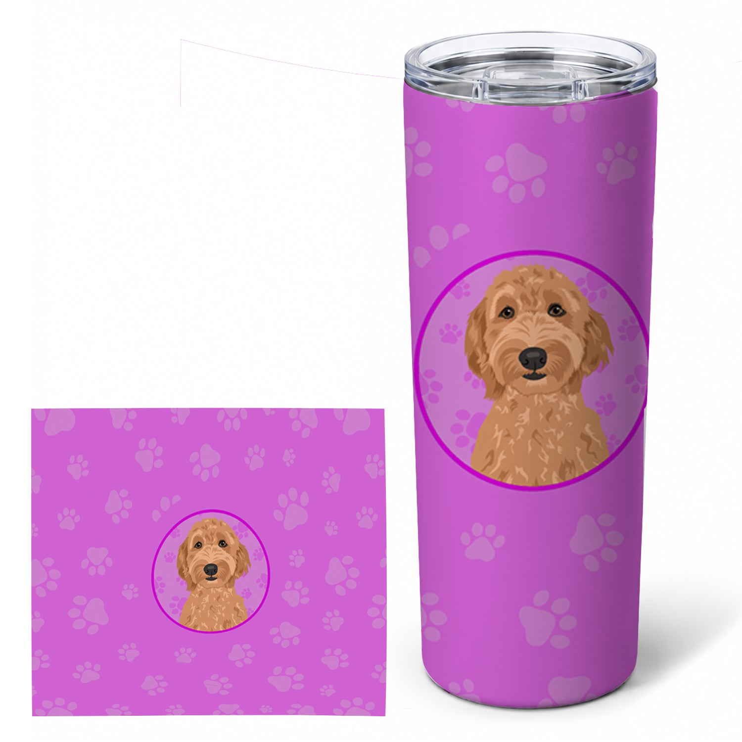 Doodle Liver #3 Stainless Steel Skinny Tumbler 20 oz Vacuum Double Walled Reusable Insulated Travel Cup