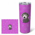 Doodle Silver #2 Stainless Steel Skinny Tumbler 20 oz Vacuum Double Walled Reusable Insulated Travel Cup
