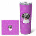Doodle Silver #3 Stainless Steel Skinny Tumbler 20 oz Vacuum Double Walled Reusable Insulated Travel Cup