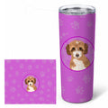 Doodle Tricolor #2 Stainless Steel Skinny Tumbler 20 oz Vacuum Double Walled Reusable Insulated Travel Cup