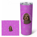 Doodle Tricolor #3 Stainless Steel Skinny Tumbler 20 oz Vacuum Double Walled Reusable Insulated Travel Cup