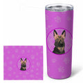 German Shepherd Puppy Stainless Steel Skinny Tumbler 20 oz Vacuum Double Walled Reusable Insulated Travel Cup