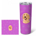 Golden Retriever Gold #1 Stainless Steel Skinny Tumbler 20 oz Vacuum Double Walled Reusable Insulated Travel Cup