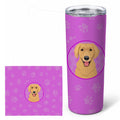 Golden Retriever Gold #2 Stainless Steel Skinny Tumbler 20 oz Vacuum Double Walled Reusable Insulated Travel Cup