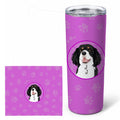 Cavalier King Charles Spaniel Tricolor #2 Stainless Steel Skinny Tumbler 20 oz Vacuum Double Walled Reusable Insulated Travel Cup