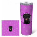 Labrador Retriever Black #1 Stainless Steel Skinny Tumbler 20 oz Vacuum Double Walled Reusable Insulated Travel Cup