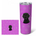 Labrador Retriever Black #2  Stainless Steel Skinny Tumbler 20 oz Vacuum Double Walled Reusable Insulated Travel Cup