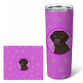 Labrador Retriever Chocolate #1 Stainless Steel Skinny Tumbler 20 oz Vacuum Double Walled Reusable Insulated Travel Cup