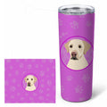 Labrador Retriever Yellow #3 Stainless Steel Skinny Tumbler 20 oz Vacuum Double Walled Reusable Insulated Travel Cup