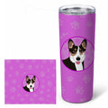 Pembroke Welsh Corgi Tricolor Black-Headed #2 Stainless Steel Skinny Tumbler 20 oz Vacuum Double Walled Reusable Insulated Travel Cup