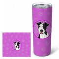 Pit Bull Black #2 Stainless Steel Skinny Tumbler 20 oz Vacuum Double Walled Reusable Insulated Travel Cup