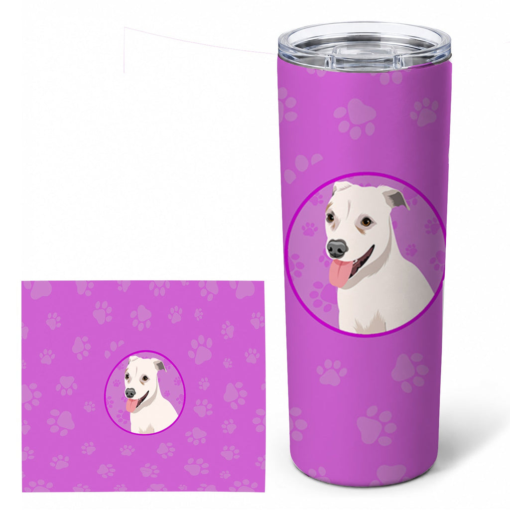 Pit Bull Puppy Stainless Steel Skinny Tumbler 20 oz Vacuum Double Walled Reusable Insulated Travel Cup