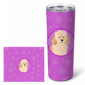 Poodle Toy Apricot Stainless Steel Skinny Tumbler 20 oz Vacuum Double Walled Reusable Insulated Travel Cup