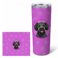 Poodle Toy Grey Stainless Steel Skinny Tumbler 20 oz Vacuum Double Walled Reusable Insulated Travel Cup
