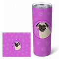 Pug Fawn #2 Stainless Steel Skinny Tumbler 20 oz Vacuum Double Walled Reusable Insulated Travel Cup
