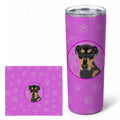 Rottweiler Black and Tan #2 Stainless Steel Skinny Tumbler 20 oz Vacuum Double Walled Reusable Insulated Travel Cup
