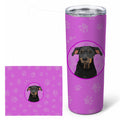 Rottweiler Black and Tan #5 Stainless Steel Skinny Tumbler 20 oz Vacuum Double Walled Reusable Insulated Travel Cup
