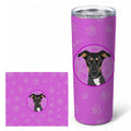 Rottweiler Black and Tan #6 Stainless Steel Skinny Tumbler 20 oz Vacuum Double Walled Reusable Insulated Travel Cup