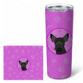 Schnauzer Black #2 Stainless Steel Skinny Tumbler 20 oz Vacuum Double Walled Reusable Insulated Travel Cup