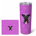 Schnauzer Black #3 Stainless Steel Skinny Tumbler 20 oz Vacuum Double Walled Reusable Insulated Travel Cup