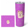 Shiba Inu Cream #1 Stainless Steel Skinny Tumbler 20 oz Vacuum Double Walled Reusable Insulated Travel Cup