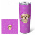 Yorkie Blue and Tan #1 Stainless Steel Skinny Tumbler 20 oz Vacuum Double Walled Reusable Insulated Travel Cup