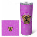 Yorkie Chocolate #1 Stainless Steel Skinny Tumbler 20 oz Vacuum Double Walled Reusable Insulated Travel Cup