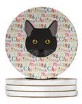 Bombay Cat Christmas Large Sandstone Coasters Pack of 4